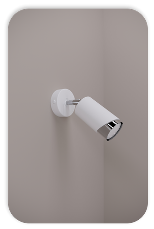 Plafony Bragi biało - srebrne