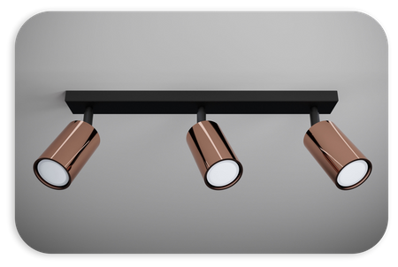 Plafony Rune miedziane