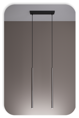 Lampy wiszące Modi czarno - srebrne