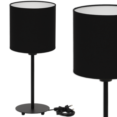 Lampka biurkowa Magni czarna z czarnym abażurem