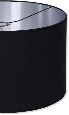 Abażury czarno - srebrne