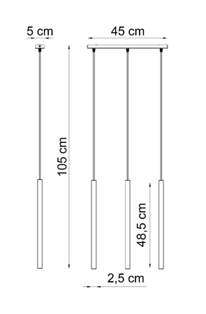 Lampy wiszące Modi czarne