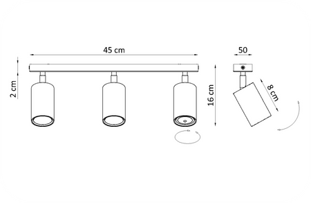 Plafony Rune srebrne