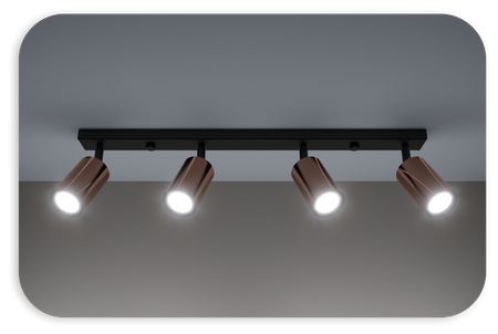 Plafony Rune miedziane