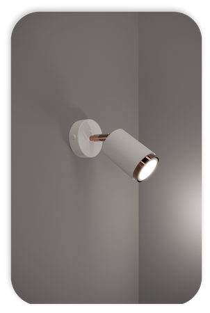 Plafony Idun biało - miedziane