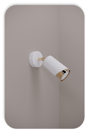 Plafony Bragi biało - złote