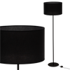 Lampa stojąca Magni Czarna z Czarnym abażurem