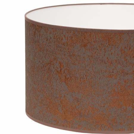 Lampa podłogowa Trigni złota mat z brązowym CONCRET abażurem