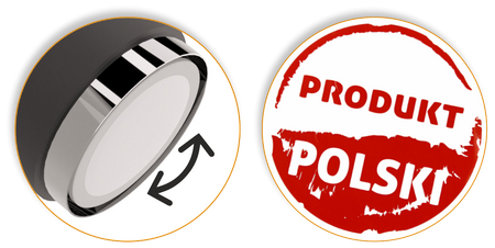 Plafony Idun czarno - srebrne