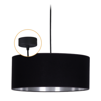 Lampy czarno srebrne