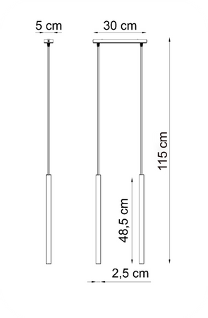 Lampy wiszące Modi czarno - złote