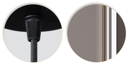 Lampy wiszące Modi czarno - srebrne