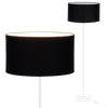 Lampa stojąca Magni Biała z Czarnym abażurem