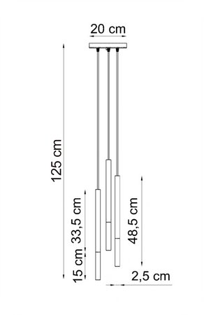 Lampy wiszące Frey biało - złote