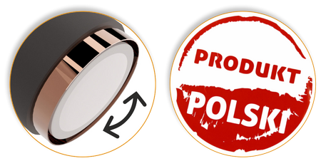 Plafony Idun czarno - miedziane