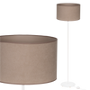 Lampa stojąca Magni Biała z Beżowym Soft abażurem