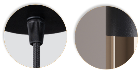 Lampy wiszące Frey czarno - złote