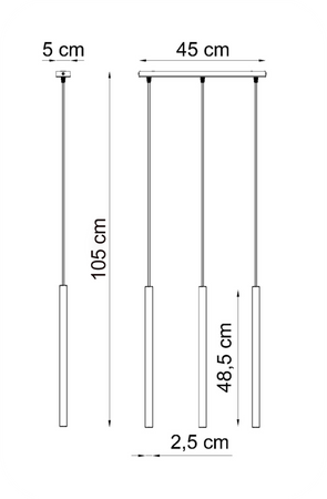 Lampy wiszące Modi białe
