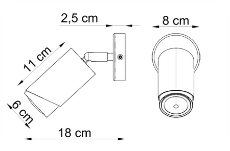Plafony Bragi czarno - miedziane