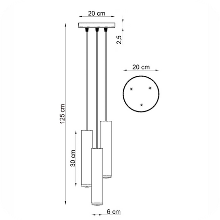 Lampy wiszące Idun czarno - złote