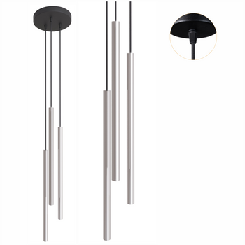 Lampy wiszące Modi czarno - srebrne