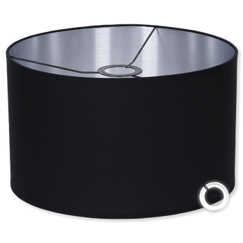 Abażury czarno - srebrne