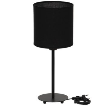 Lampka stołowa Magni czarna z czarnym abażurem