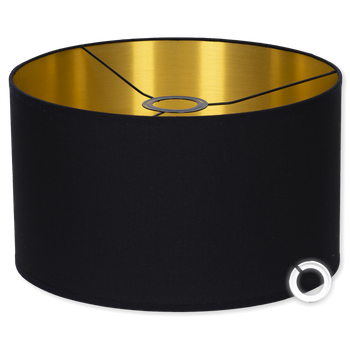 Abażury czarno - złote 