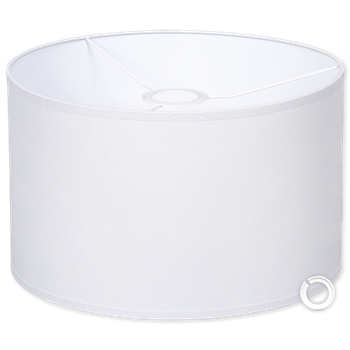 Abażur biały  e14/e27 35/25 cm