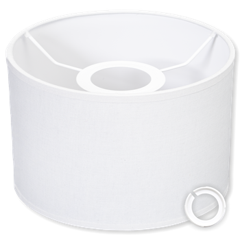 Abażur biały 20/15 cm