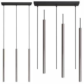 Lampy wiszące Modi czarno - srebrne