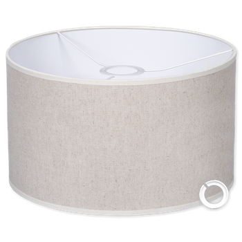 Abażury z naturalnego lnu