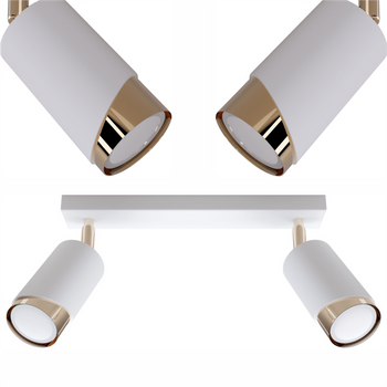 Plafony Bragi biało - złote