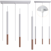 Lampy wiszące Frey biało - miedziane