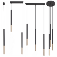 Lampy wiszące Frey czarno - miedziane