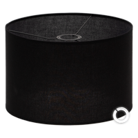 Abażury czarne na bezbarwnym podkładzie