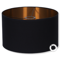 Abażury czarno - miedziane