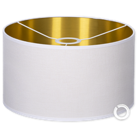 Abażury biało - złote