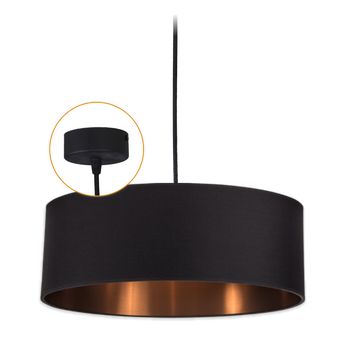 Lampy czarno miedziane