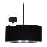 Lampy czarno srebrne