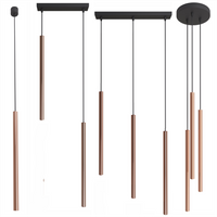 Lampy wiszące Modi czarno - miedziane